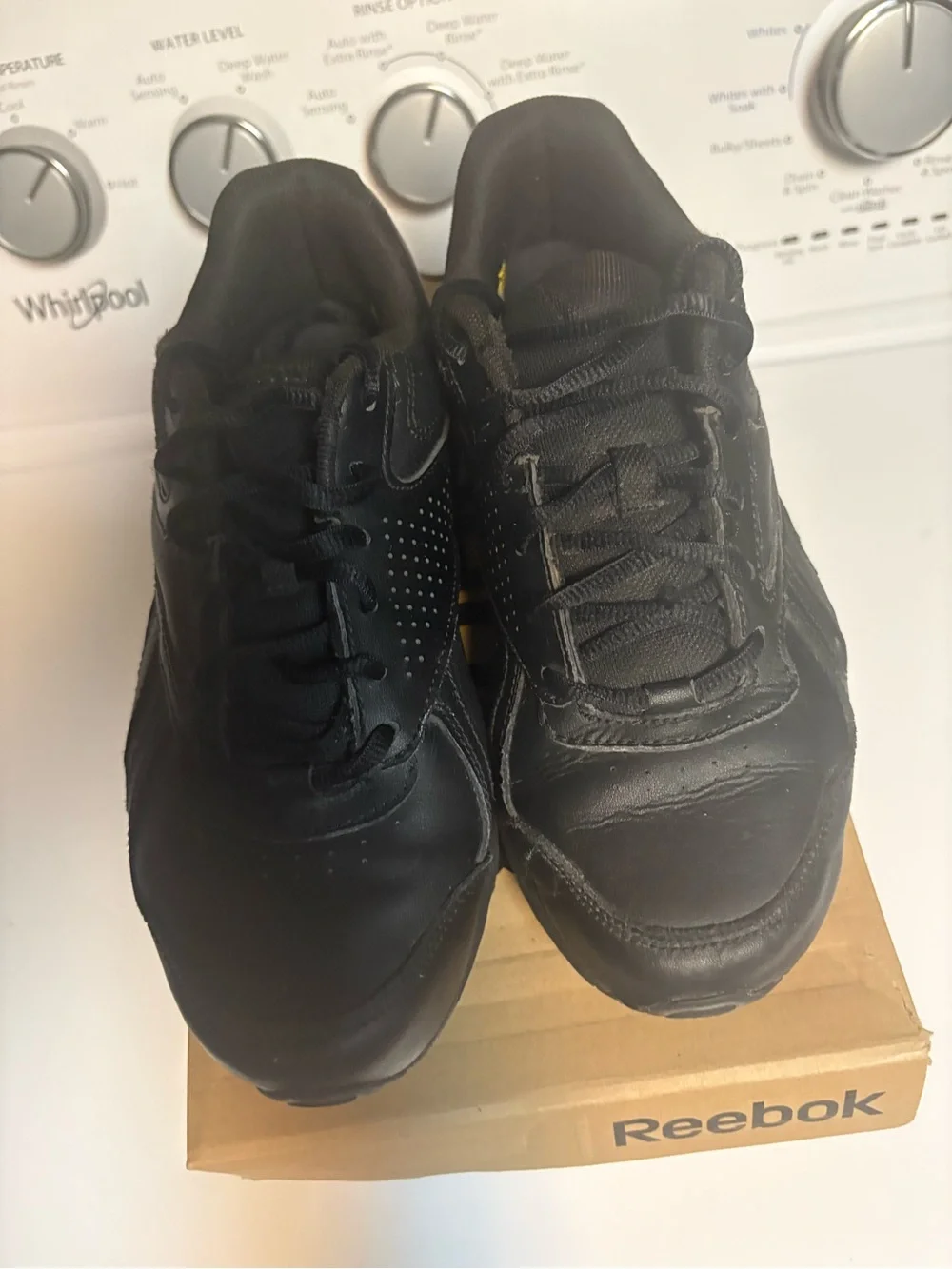 Reebok Women’s Black Leather Walking Shoes